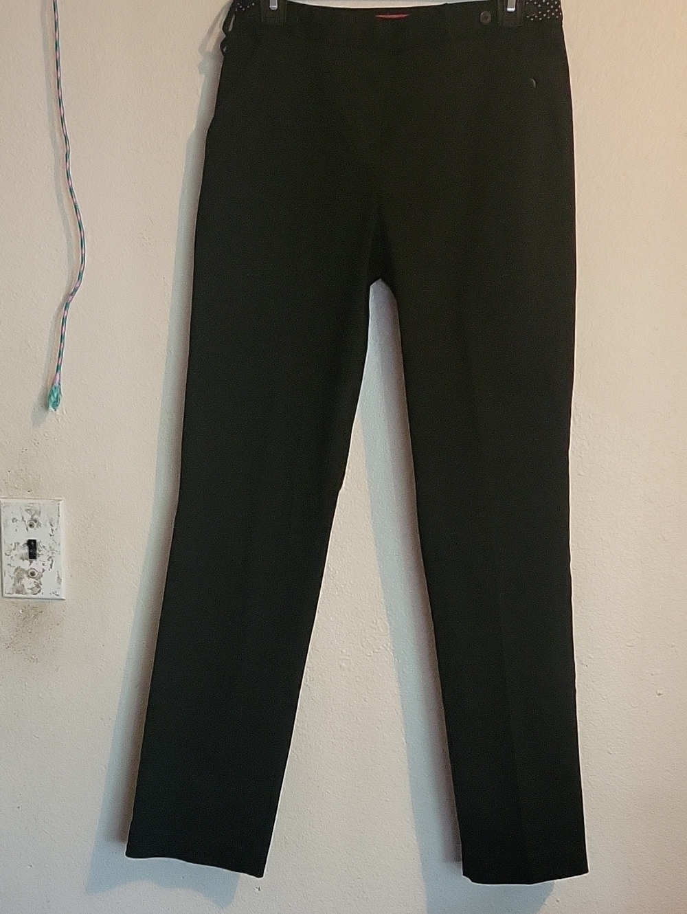 Straight Leg Women's Dress Pants - Black